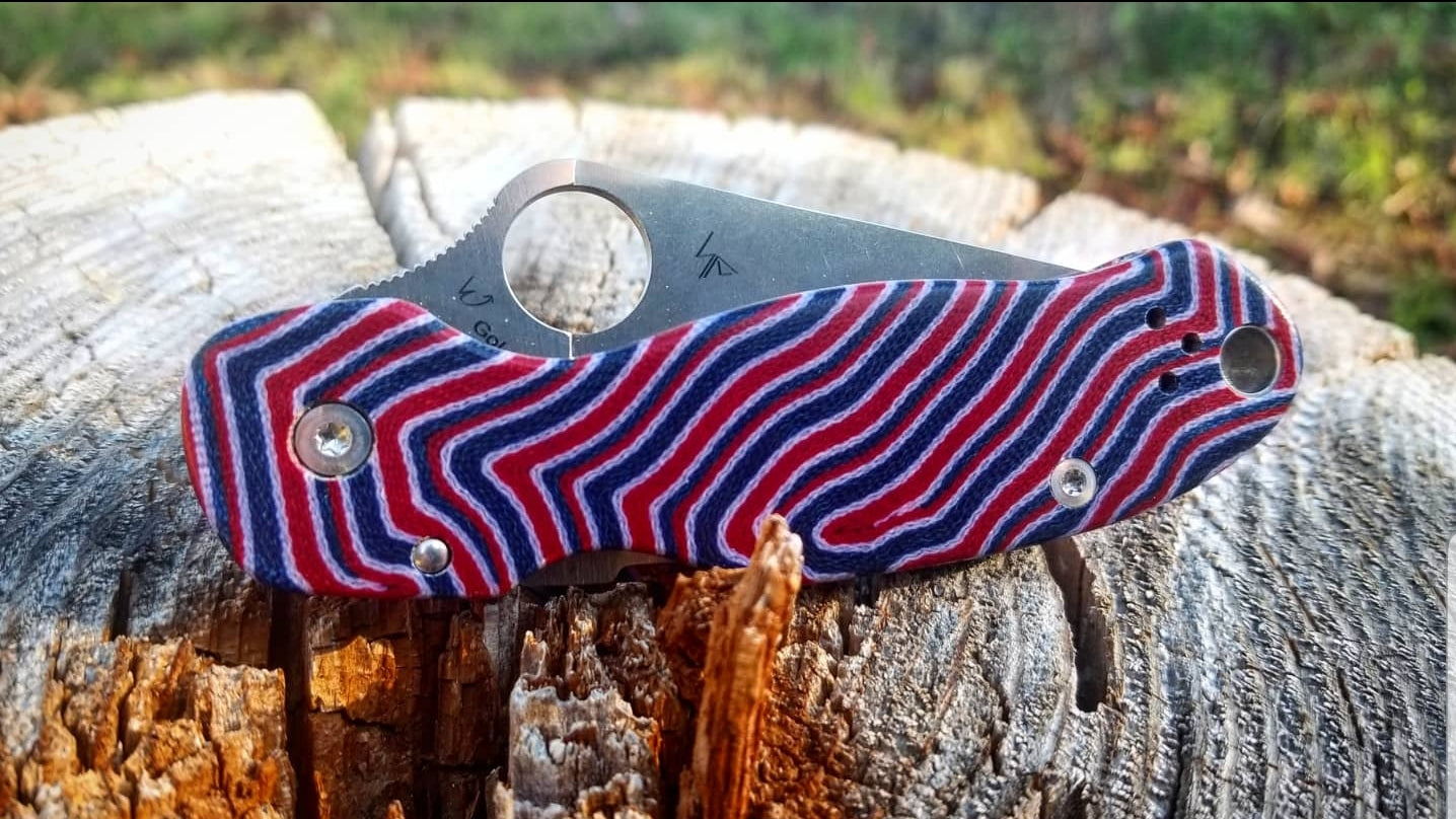 Custom Knife Scales - Spyderco Para3 Americana Ridgeback G-carta – Trifect  Custom Shop